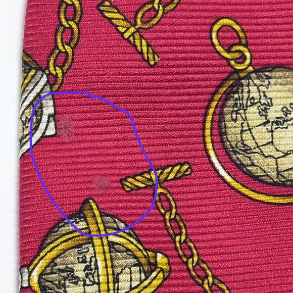 Chanel Globe Pattern Tie - Picture 10 of 16